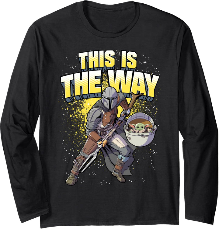 Star Wars: The Mandalorian This Is The Way Action Pose Langarmshirt