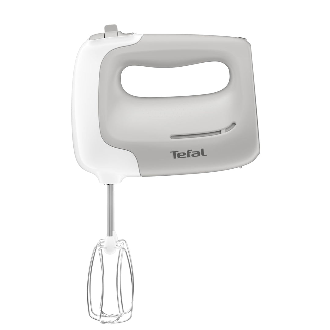 Tefal Handmixer Prep'Mix HT450B | 450 W | 5 Geschwindigkeiten | 2 Schneebesen und 2 Knethaken aus Ed