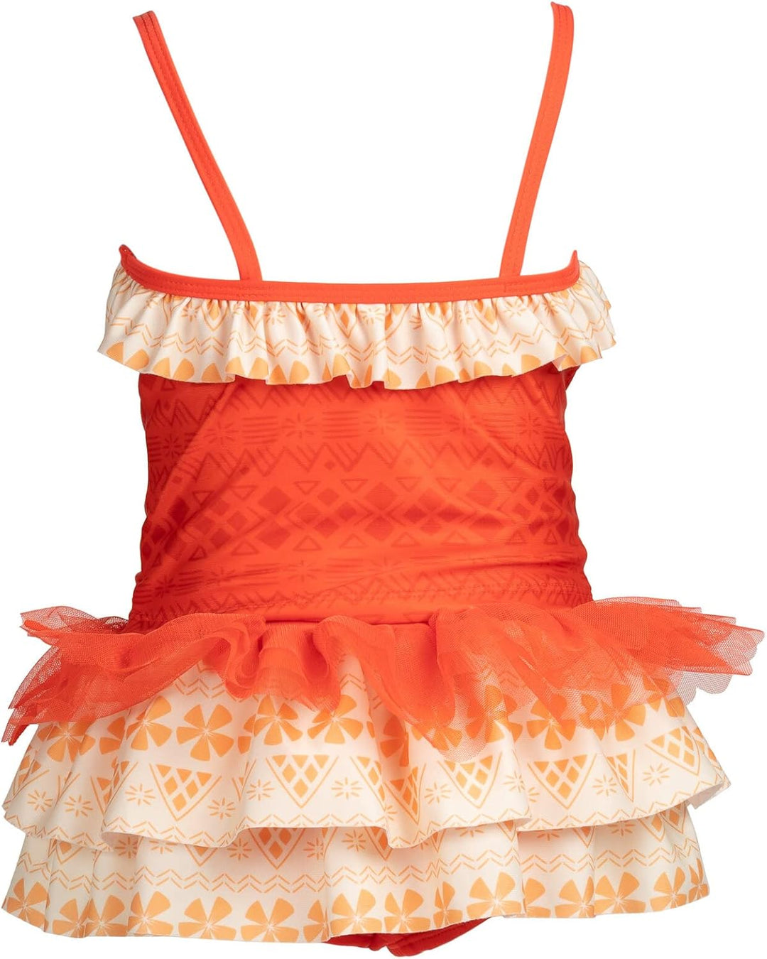 Disney Princess Moana Little Girls Tankini Top Swimsuit & Skirt Set Orange 5