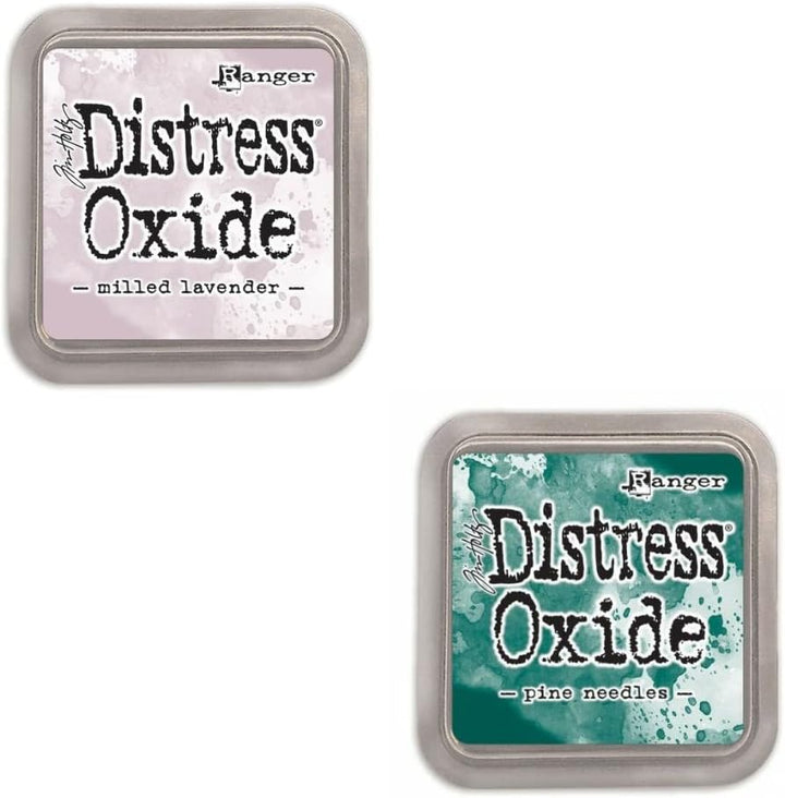 Kit mit 12 Pigment Fusion Tinte und Füller Tampon | Matt Effect Finish | Ranger Distress Oxide - Ent