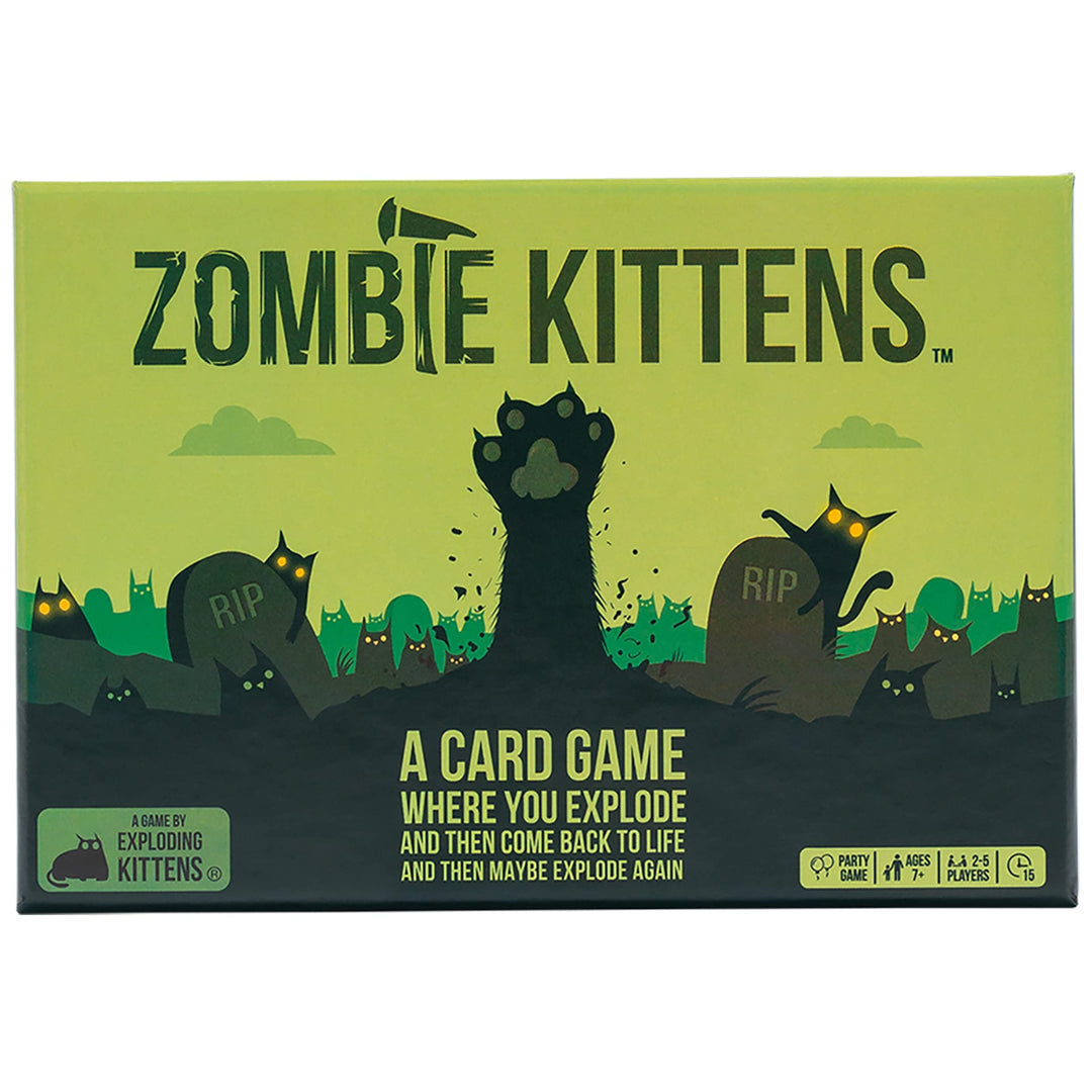 Exploding Kittens Zombie Kittens Card Game, 2-5 Players, Ages 7+, Zombie Kittens