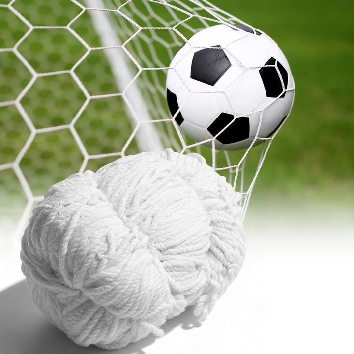 Fussballtornetz 1,8 x 1,2 m, Fussballtor Netz Ersatznetz Polypropylen, Wetterfeste Tornetz für Fussb