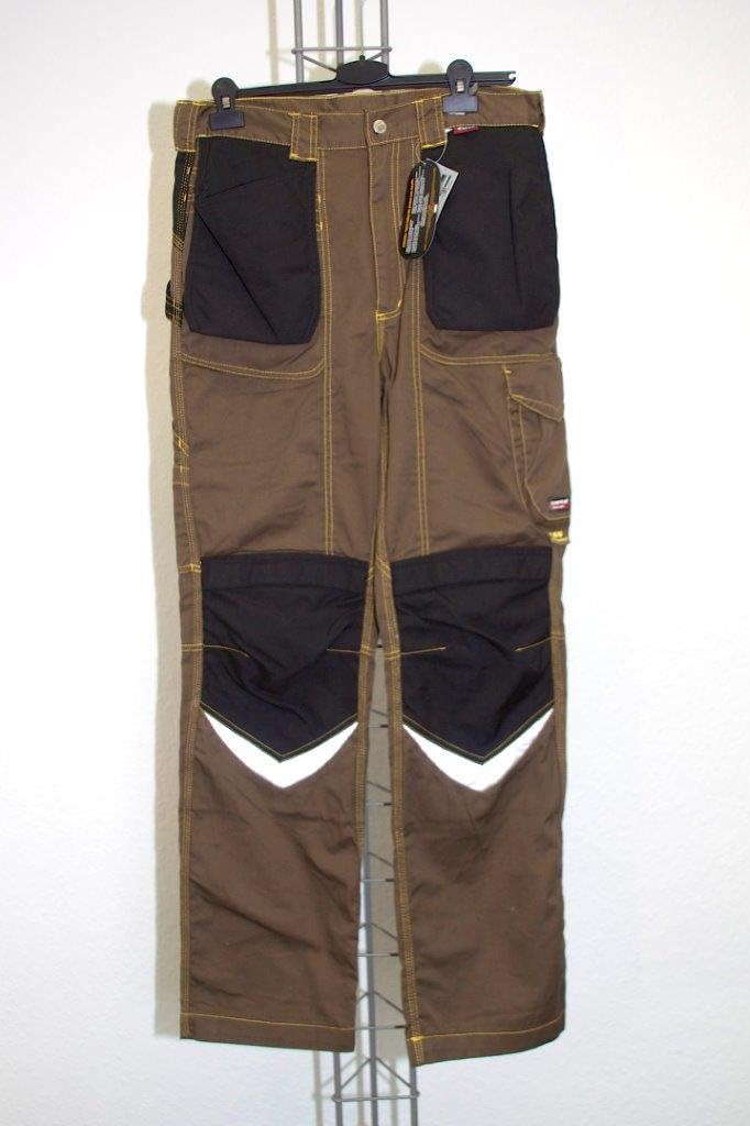 Cofra V064-0-03.Z52 Arbeitshose "Carpenter", schlamm grau / schwarz, Grösse 52 52 Mud / Black, 52 Mu