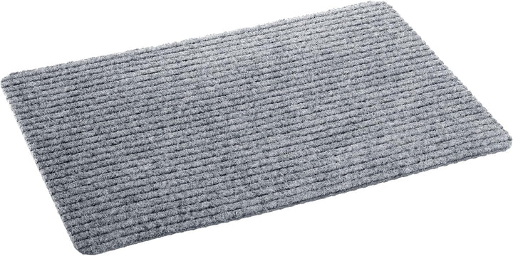 Astra Fussmatte innen Silber Schmutzfangmatte rutschfest – Türmatte 40x60 cm wasserabweisend – Rib L