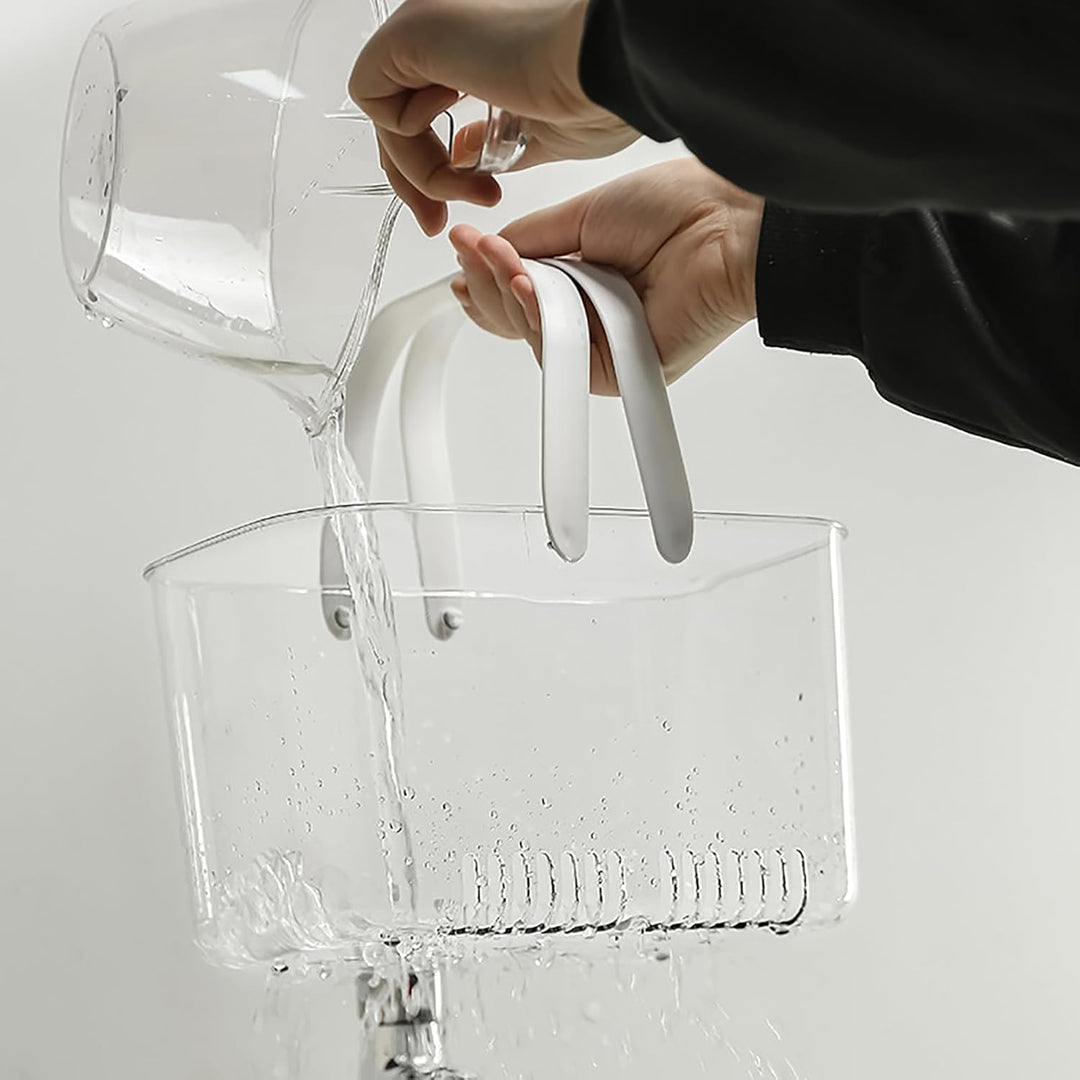 Cyrank Tragbare Dusche Caddy Korb, Tragbarer Duschkorb mit Griffen Putzmittel Organizer Caddy Organi