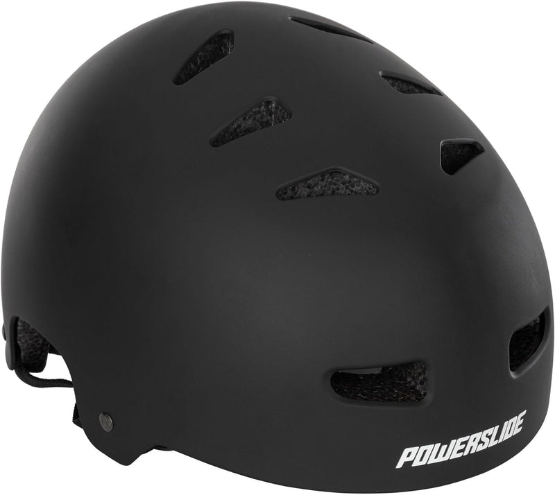 Powerslide Erwachsene Helm Allround Black, für Inline, Skateboard, Fahrrad, Scooter 48-54, 48-54