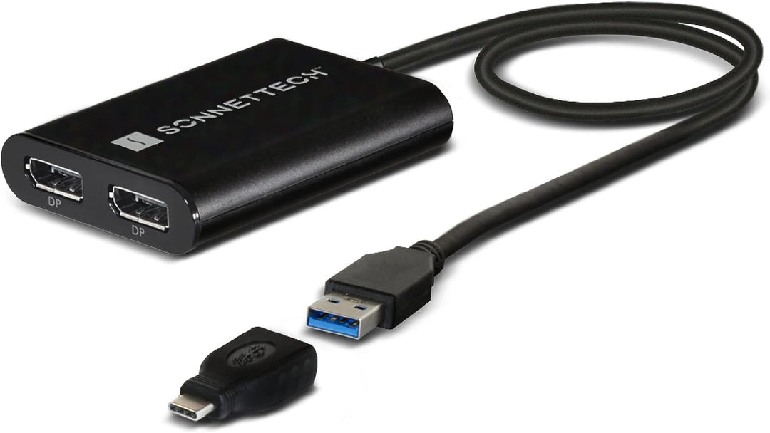 Sonnet DisplayLink Dual 4K DisplayPort Adapter für M1 Macs USB3-DDP4K