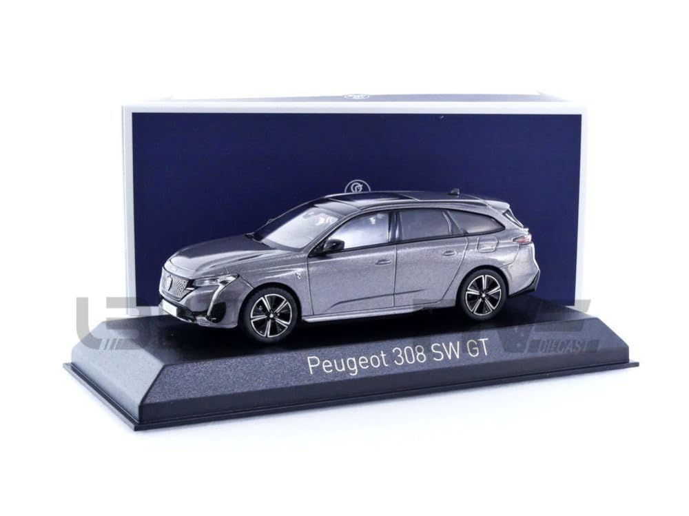 Norev Peugeot 308 SW GT Kombi 2021 Platinium grau Modellauto 1:43