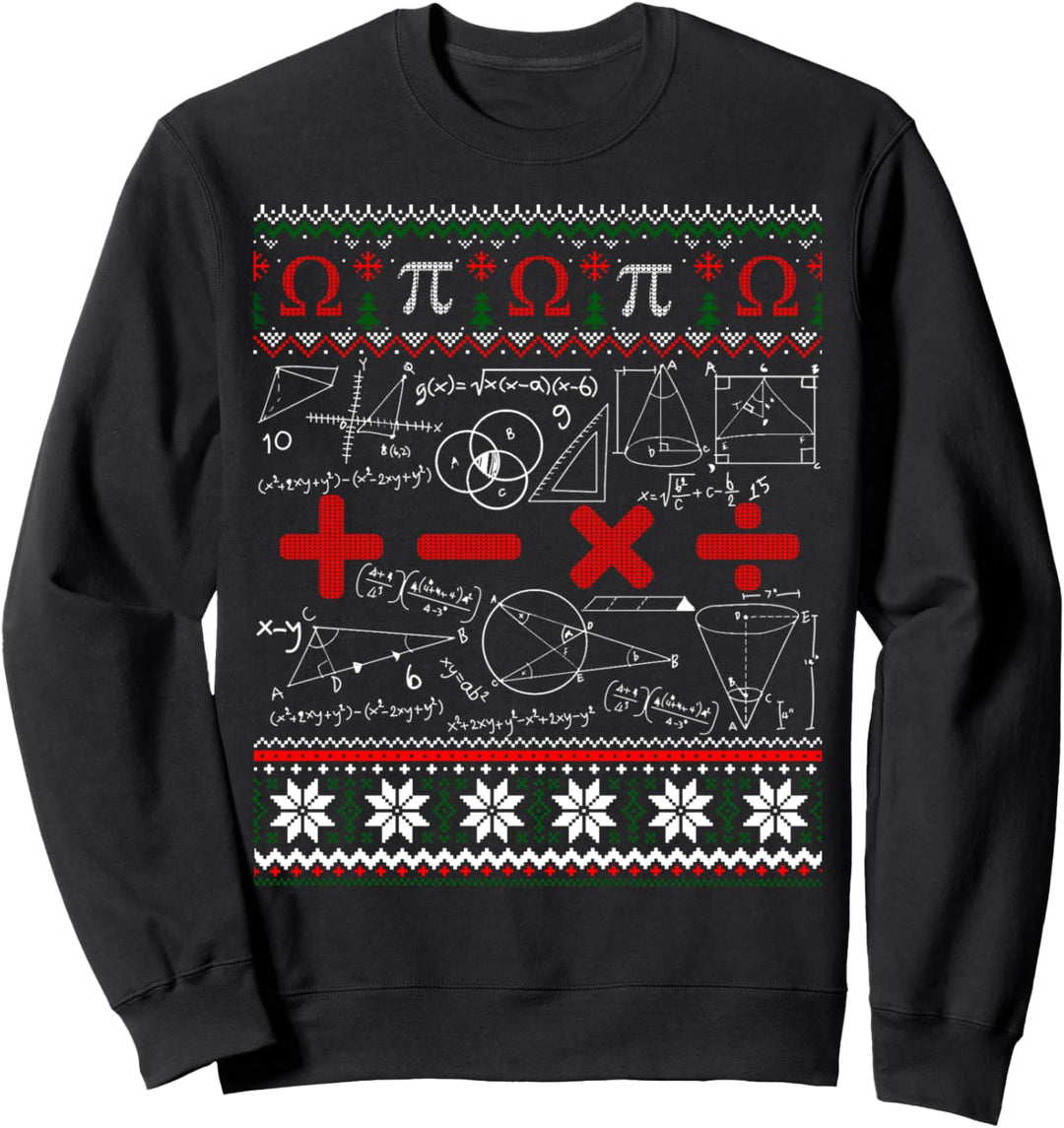 Mathe-Lehrer-Weihnachts-Liebeslehrer hässlicher Pullover Sweatshirt