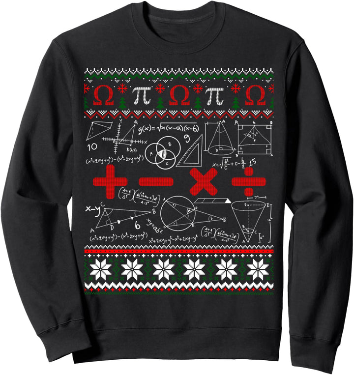 Mathe-Lehrer-Weihnachts-Liebeslehrer hässlicher Pullover Sweatshirt