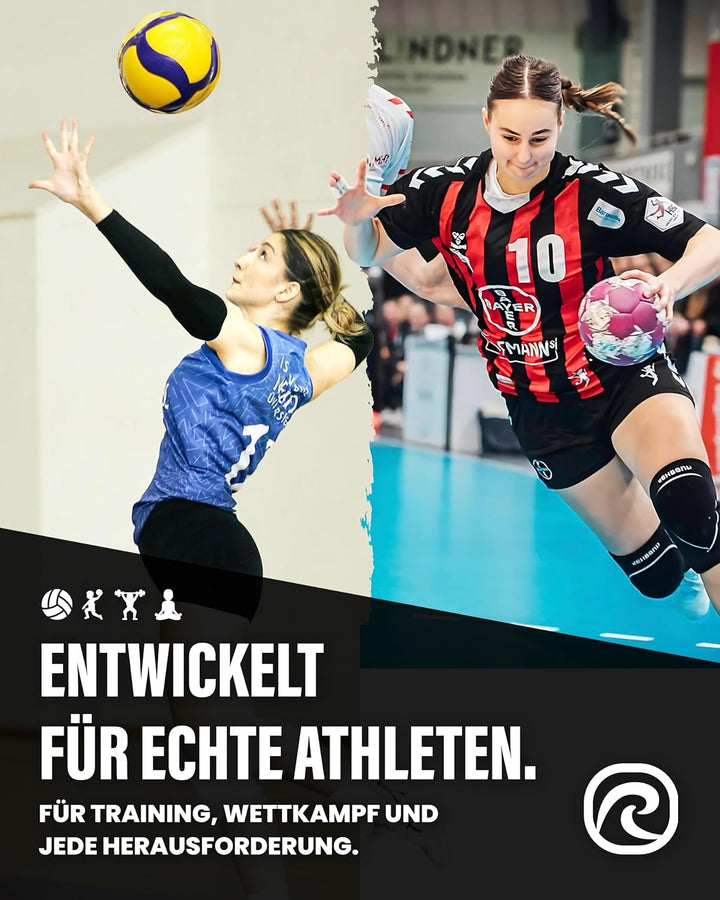 Rehband Knieschützer für Volleyball, Handball &amp; Hallensport, Neopren Knieschoner komfortabel &amp; engan