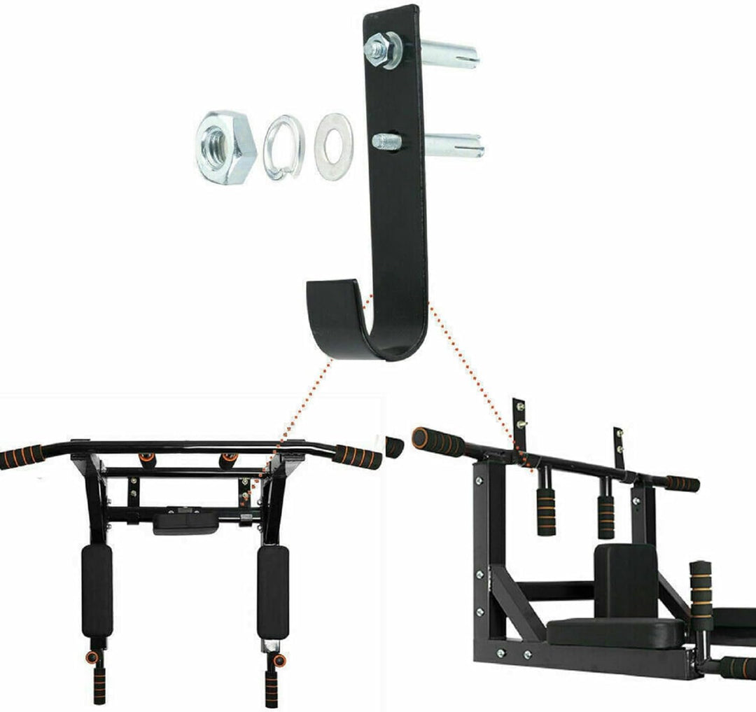 Klimmzugstange Wandmontage aus Metall, bis 200 kg belastbar | Klimmzugstange für Heimtraining mit er
