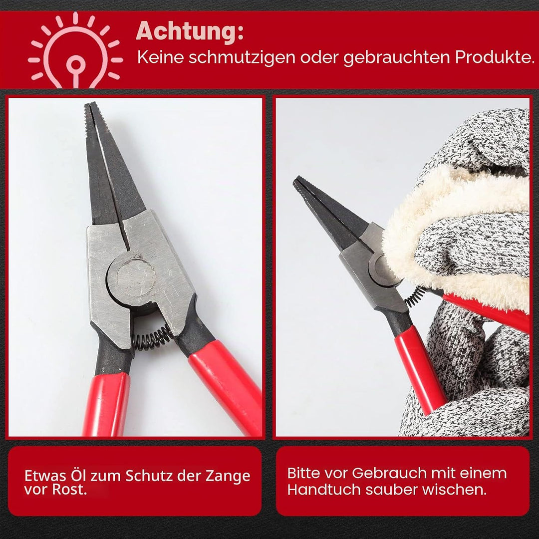 SPEEDWOX 20,3 cm Sicherungsringzange zum Entfernen der Installation von Gangschaltung Verriegelungsr