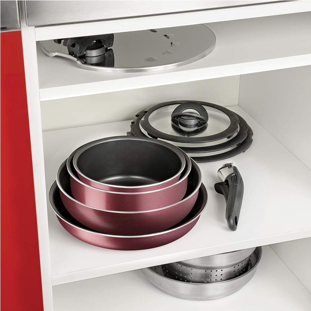Tefal Ingenio Essential Kochgeschirr, 20 p, Töpfe, Pfannen, Deckel, Schmorpfanne, Löffel, Spatel, Sc