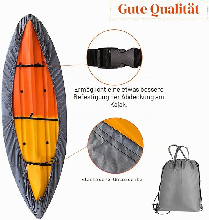 Opaltool 420D Kajak Persenning Universelle Bootsplane Persenning wasserdichte Regenschutz Sonnenschu