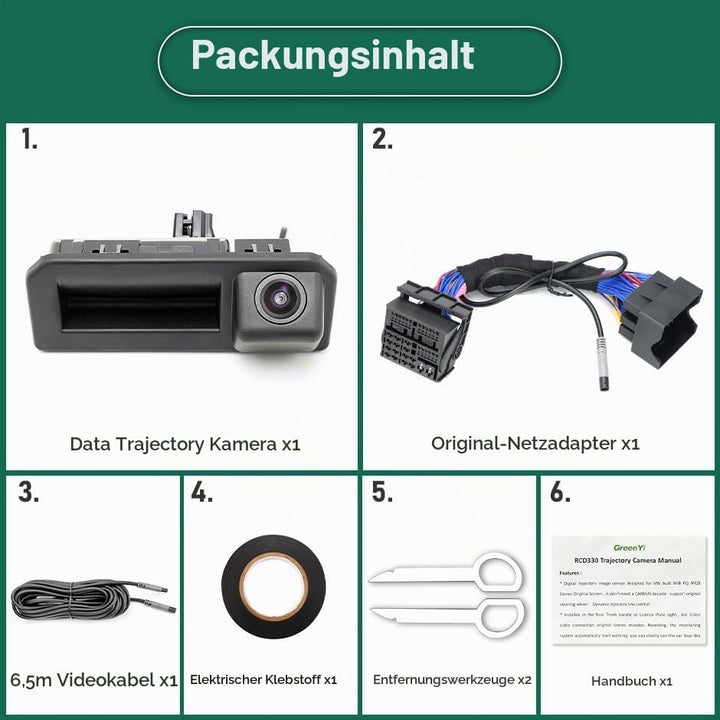 Rückfahrkamera für Skoda Kodiaq 2017-2023,VW T Cross T-Cross 2018-2023,Audi A5 2017-2025 CANbus-Rück