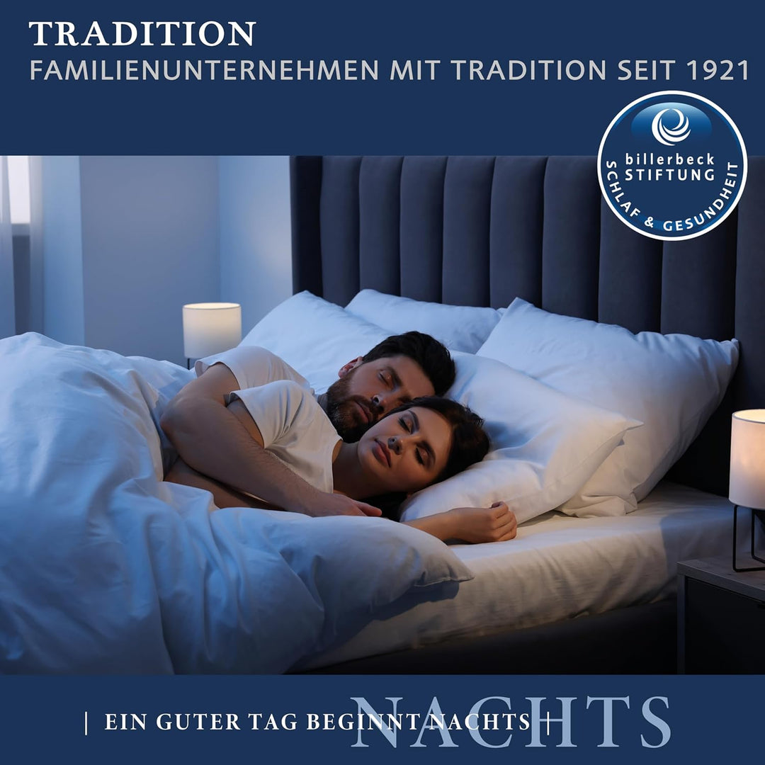 billerbeck Faserkissen | Classic-Clean | 40 x 80 cm | mittlere Stützkraft | bis 95° C waschbar | All