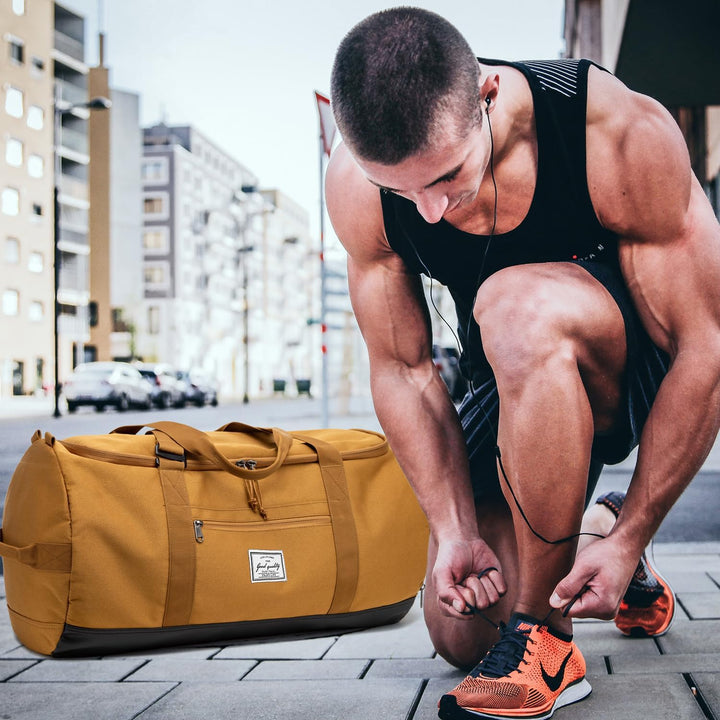Sporttasche Herren Gross 60L Reisetasche Sport Tasche Rucksack mit Schuhfach Wasserdicht Trainingsta