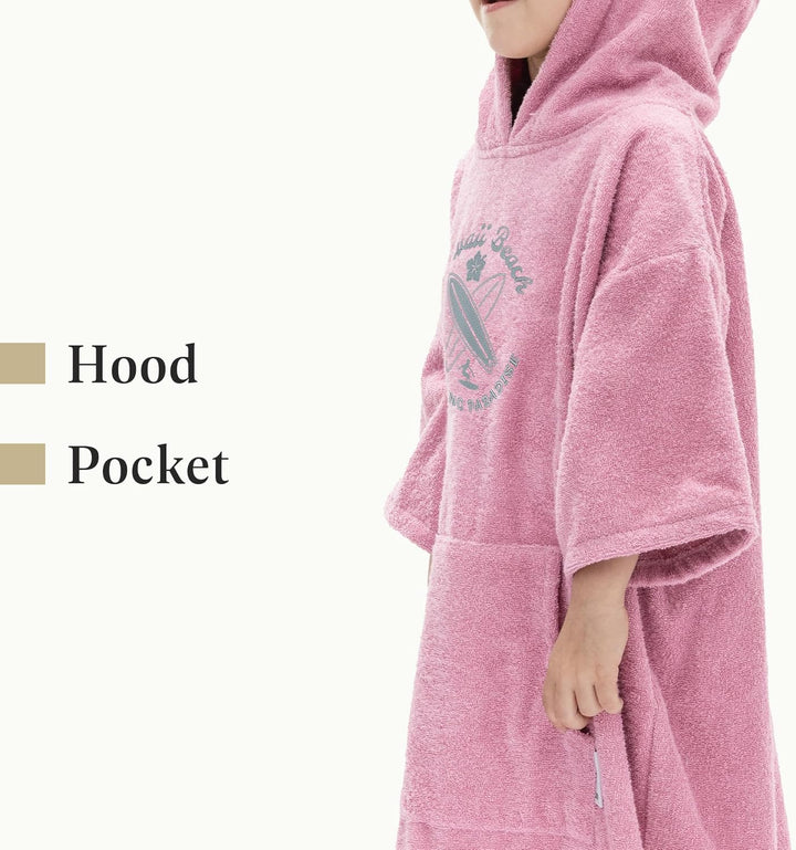 HOMELEVEL Badeponcho für Kinder und Teenager - Poncho Handtuch für Strand Schwimmbad - Surfponcho mi
