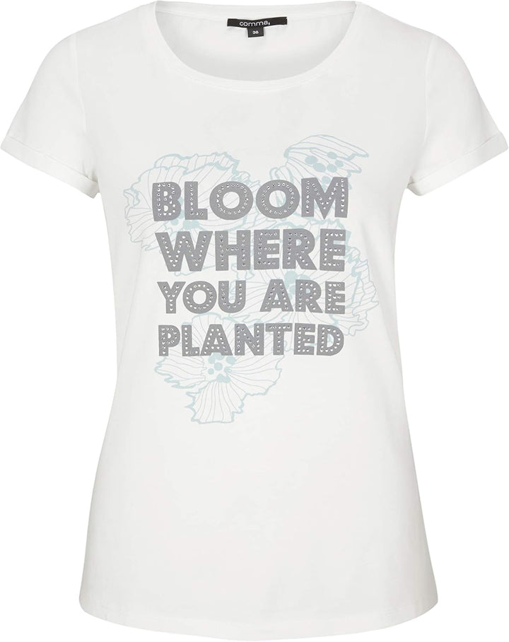 comma Damen T-Shirt 38 Mehrfarbig (01d8 Jewel Placed 01d8), 38 Mehrfarbig (01d8 Jewel Placed 01d8)