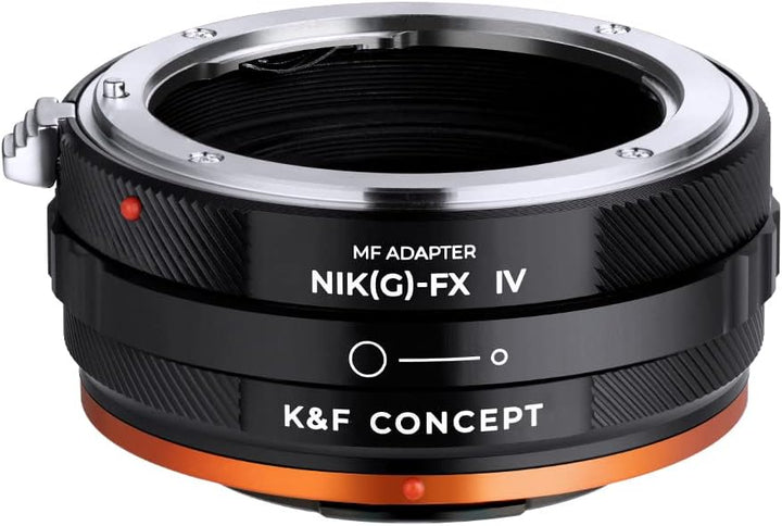 K&amp;F Concept Lens Mount Adapter NIK(G)-FX IV Manueller Fokus Kompatibel mit Nikon F (G-Typ) Objektiv