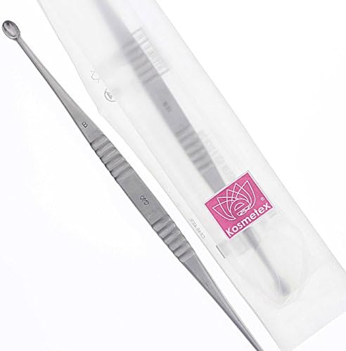 Scharfer Löffel nach Willinger, 2mm + 3mm, Kosmetex Schaber, Zystenlöffel, Zystenschäler, Klein (1 S