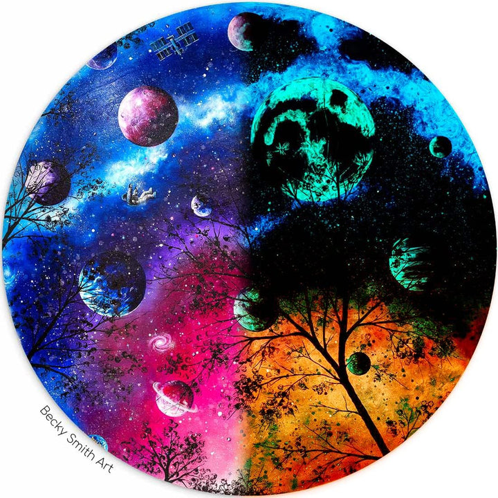 SpaceBeams Nebula Im Dunkeln leuchtende Farbe (50ml) Pink Mit Orangefarbenem Leuchten Im Dunkeln, Un