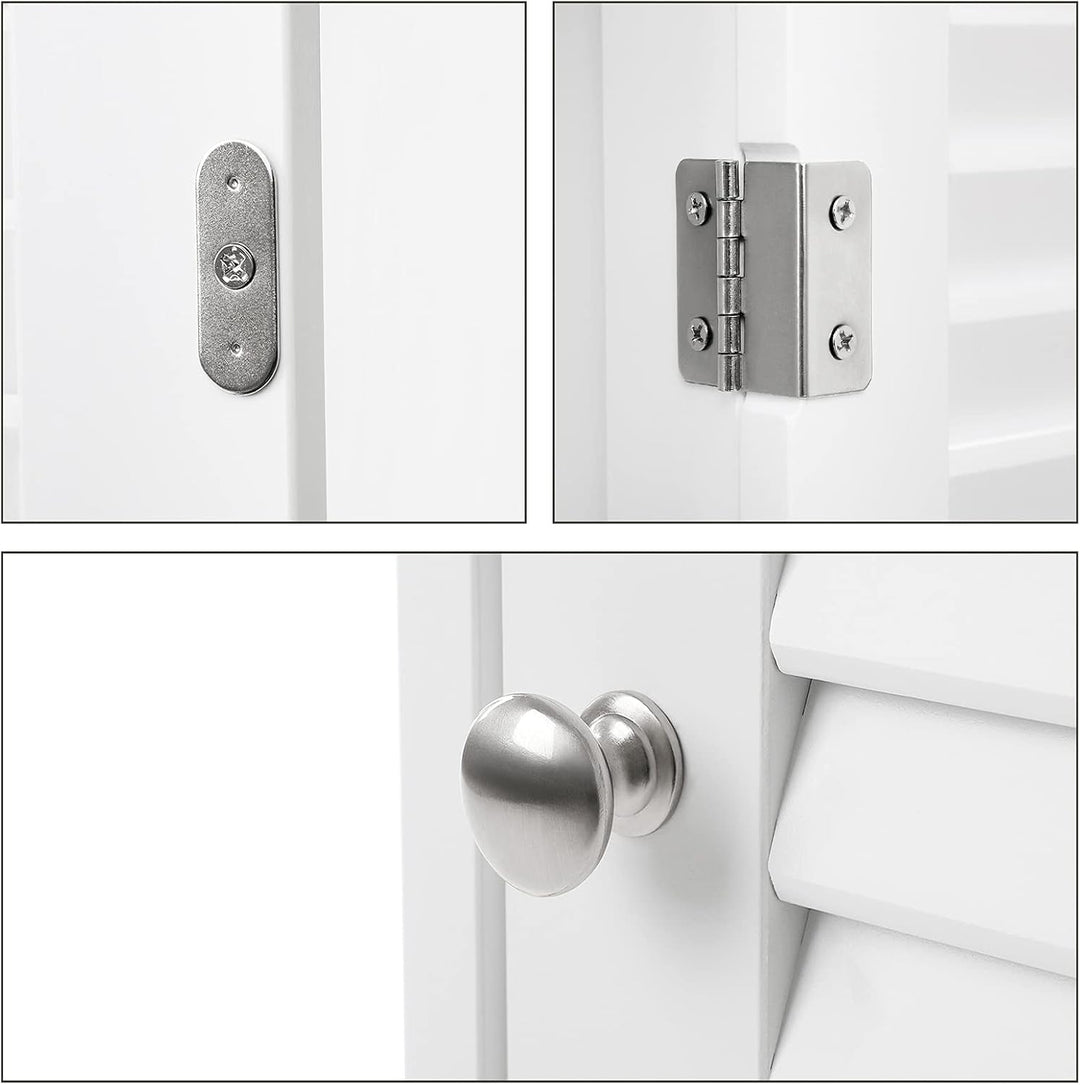 VASAGLE Badezimmerschrank, Badschrank schmal, Aufbewahrungsschrank, kleiner Schrank, mit Schublade,