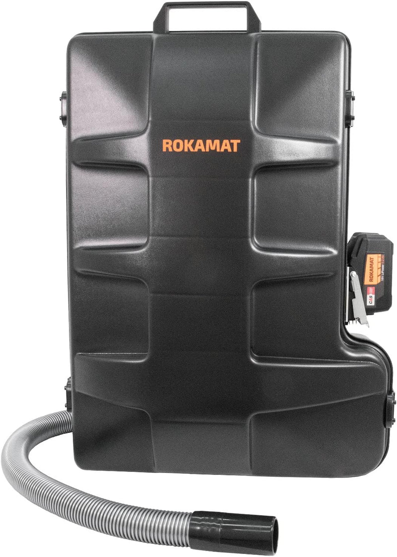 Rokamat RVC-L C - Akku Rucksacksauger - zur Absaugung von WDVS-Stäuben - inkl. 2 Akkus 18 V / 5,2 Ah