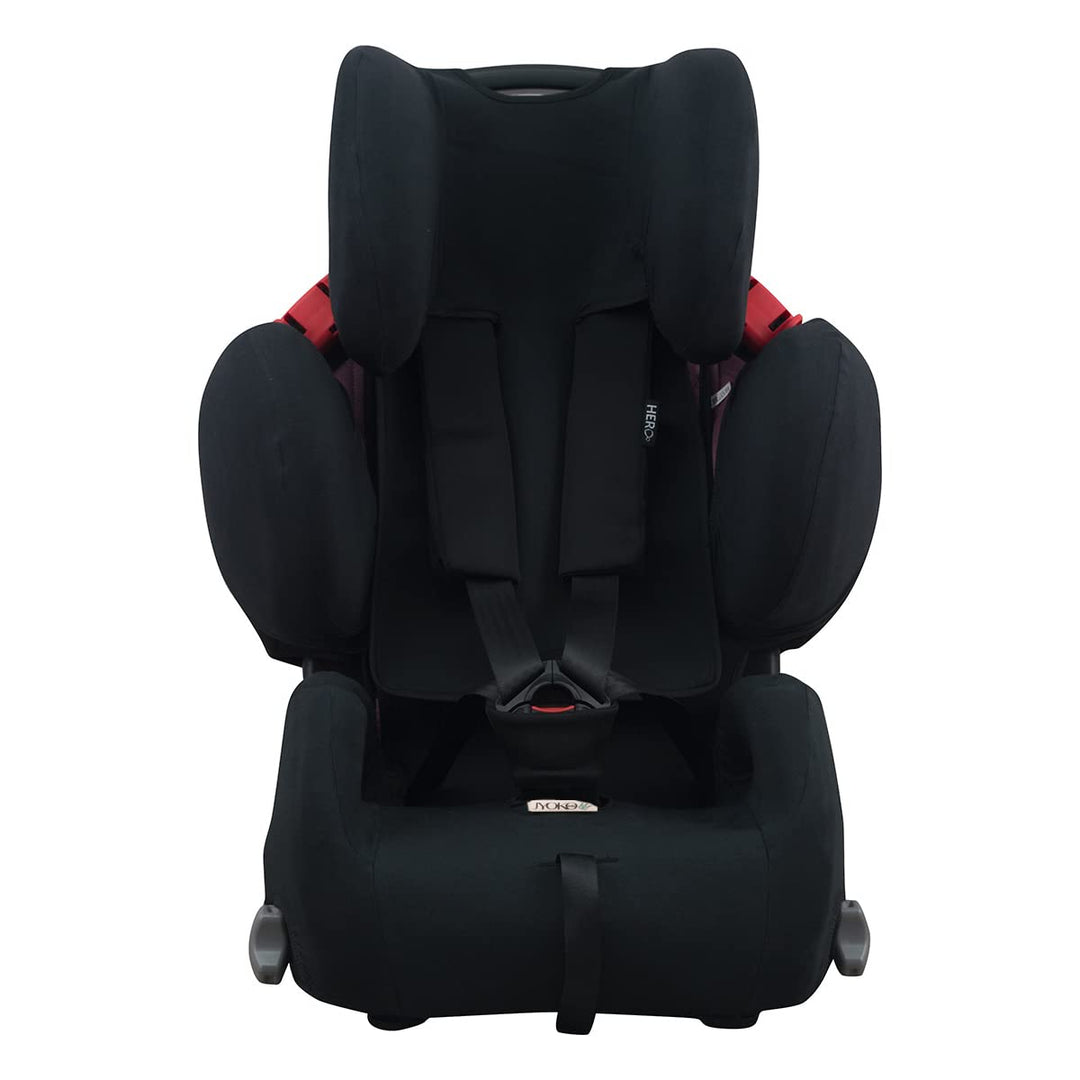JYOKO KIDS Bezug für Autositz kompatibel mit Recaro Young Sport Hero, aus Baumwolle (Black Series),