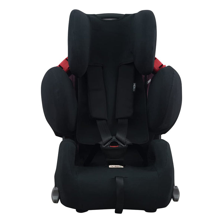 JYOKO KIDS Bezug für Autositz kompatibel mit Recaro Young Sport Hero, aus Baumwolle (Black Series),