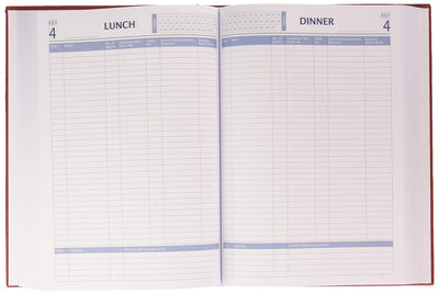 Castelli U07/24–391 A4 Restaurant Buchung Diary, rot