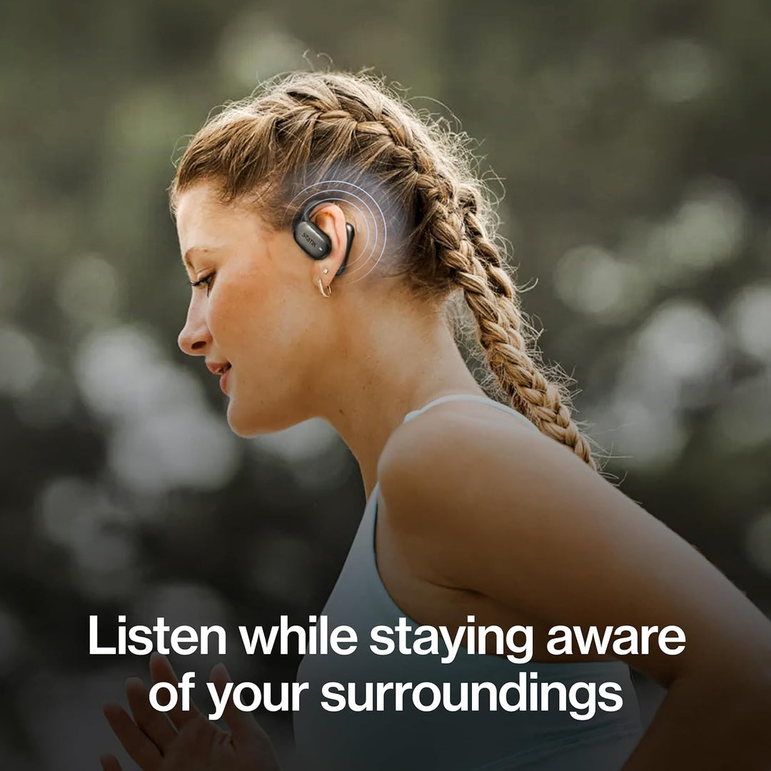 Statik Aktive Open-Ear Bluetooth-Kopfhörer – Kabellose Ohrhörer mit Schnellladung, bis zu 10 Std. Ak