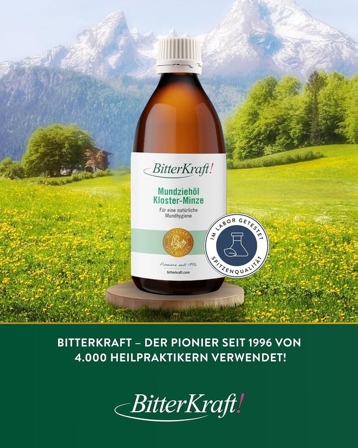 BitterKraft! Mundziehöl | 200ml | Mundziehöl nach Hildegard von Bingen | Natürliche Mundpflege nach