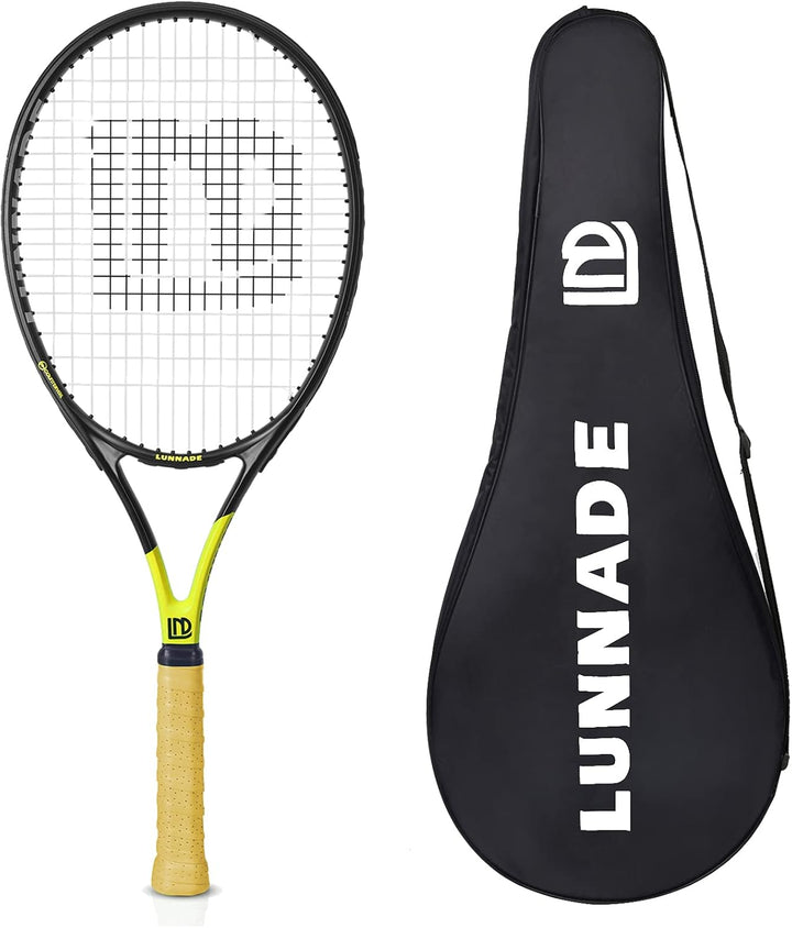 LUNNADE Tennisschläger für Erwachsene, 27 Zoll Leicht Tennisschläger mit Hülle, Geeignet für Damen H