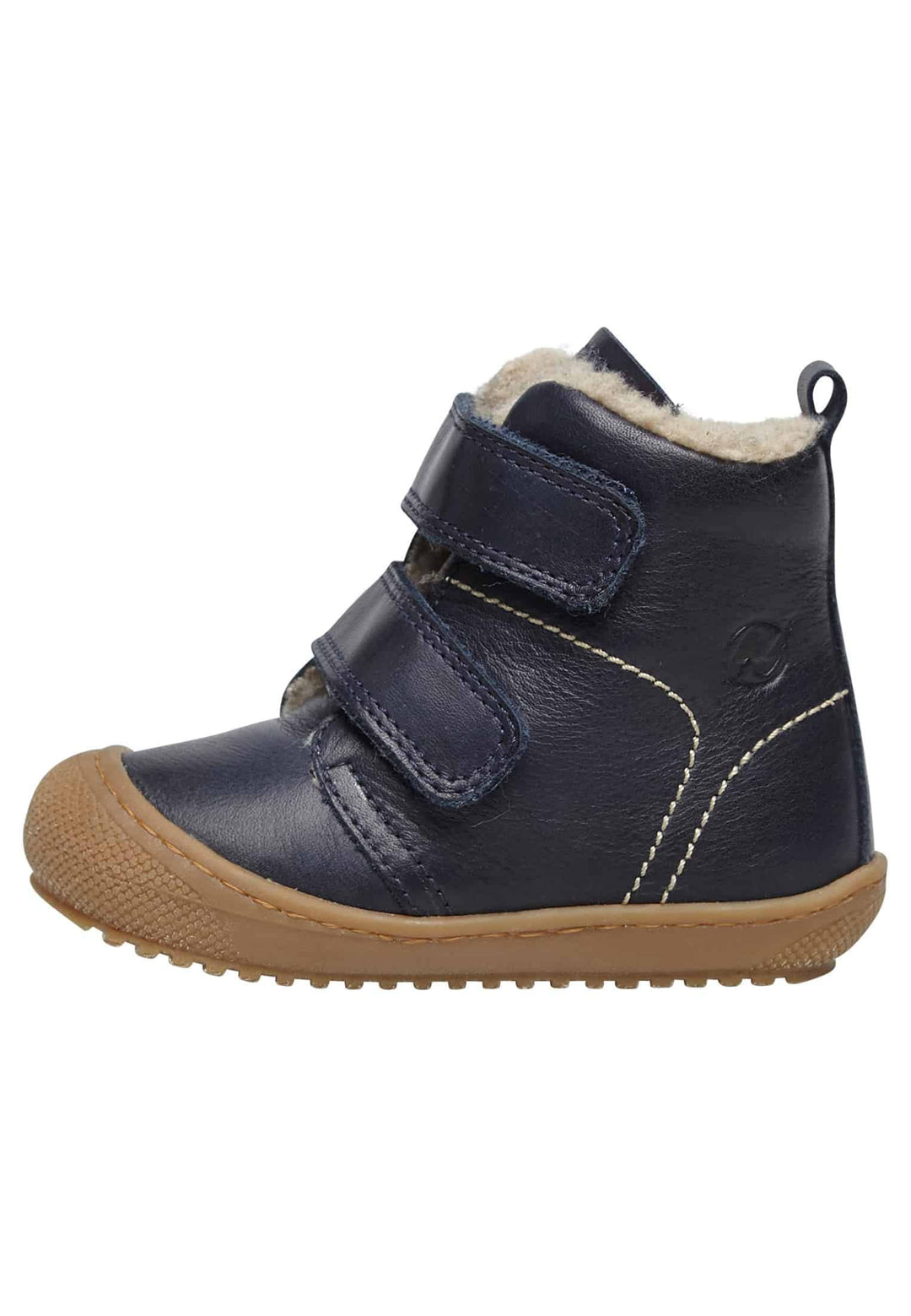 Naturino Bubble VL-Stiefeletten aus gefüttertem Nappaleder, Marineblau 26