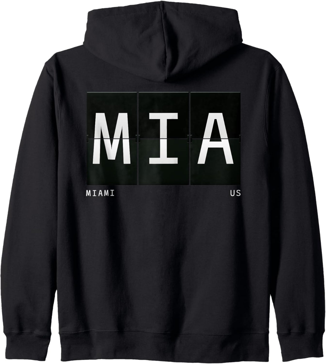 MIA Miami Florida US Retro Flughafen Code Reisegeschenk Kapuzenjacke