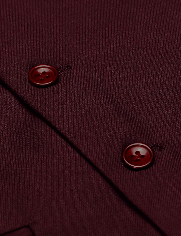 COOFANDY Herren Western Weste Herren Anzug Weste V-Ausschnitt ärmellose Westen Slim Fit Anzug Busine