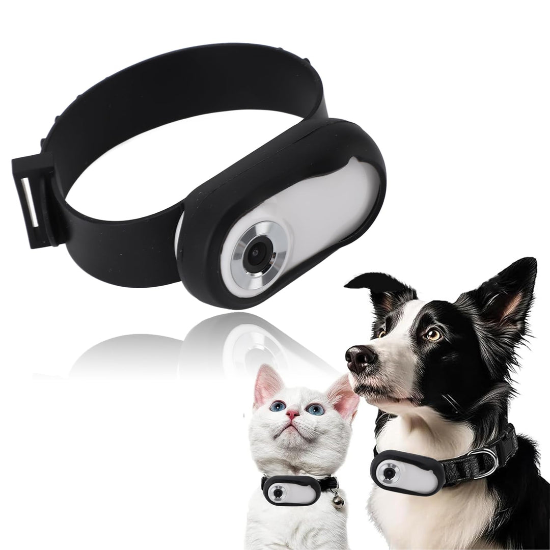SENECESLI 4K-Kamera für Katzenhalsbänder, HD-Haustierkamera, Unterstützt 128 GB, Erweiterbar, Kleine