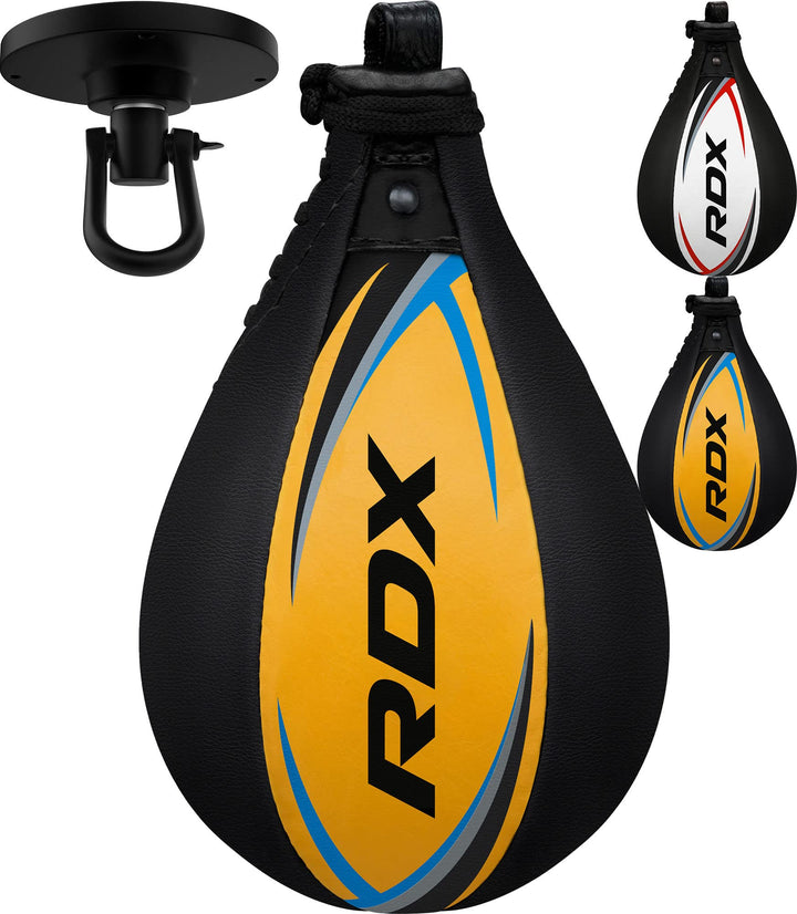 RDX Rindsleder MMA Boxsack Birnen Birne Geschwindigkeit Doppel End Kugel Schnelle Speed Bag Training