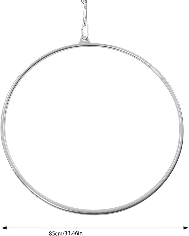 Aerial Hoop Professioneller Edelstahl Einpunkt Hooping Ring Kit für Luftakrobatik und Aerobic bis 11