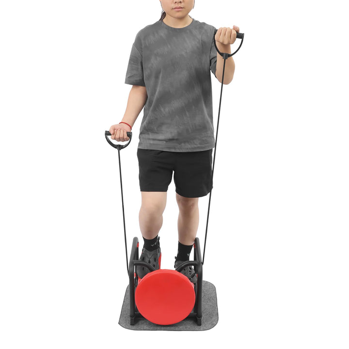 Stepper mit LCD Display, Sitzkissen für zuhause | Stairmaster bis 150 kg, Rutschfeste Pedale, Kompak