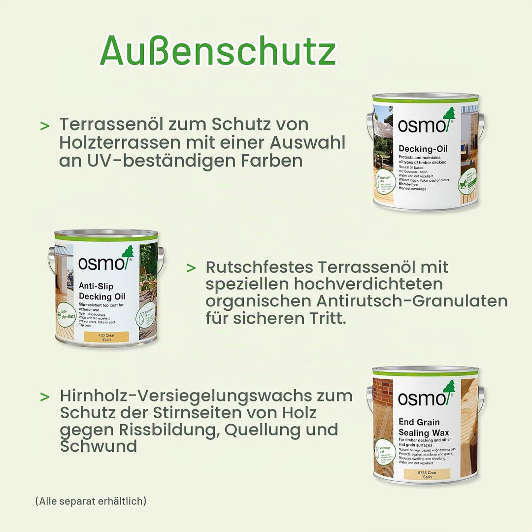 Osmo Terrassenstreichbürste mit Handgriff (150 mm) - 14000300