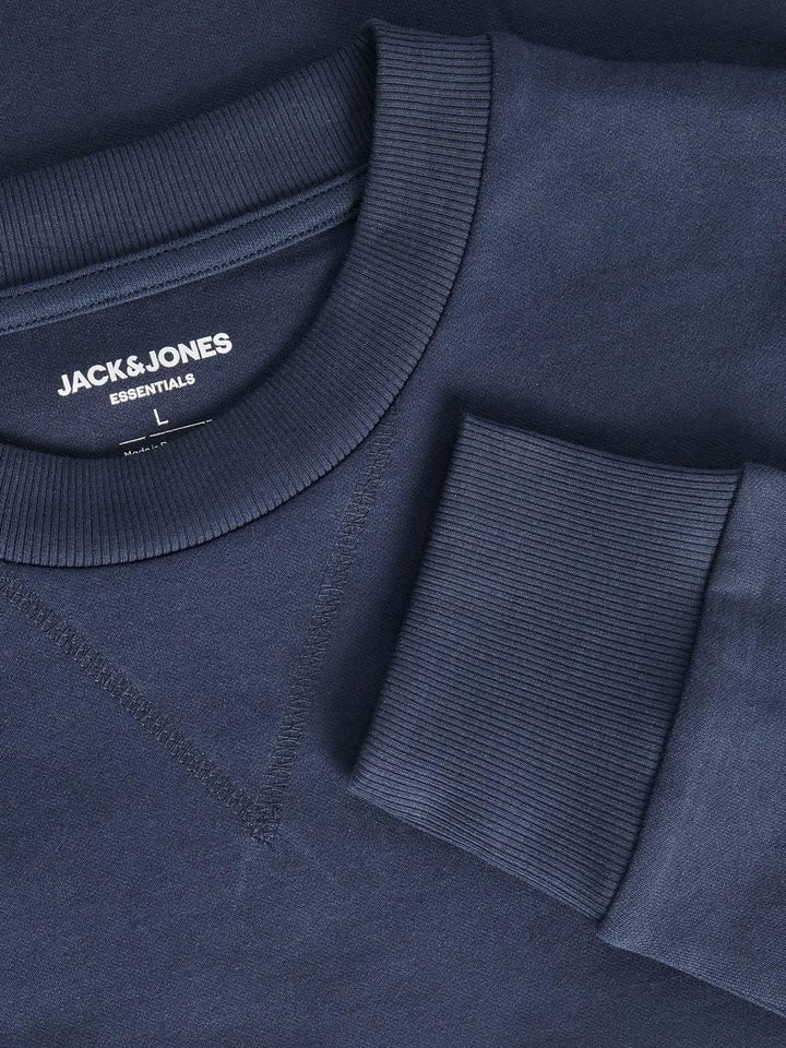JACK & JONES Herren Jjebasic Sweat Crew Neck Noos Sweatshirt (1er Pack) L Blau, L Blau