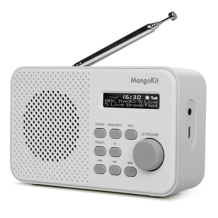 MangoKit MD2 DAB Radio mit Bluetooth,DAB Plus Radio,Digitalradio,UKW Radio,Tragbares Dab Radio,Klein