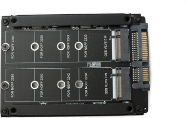 System-S NGFF B+M Key Adapter 2X M.2 SSD Karte zu 2,5 Zoll SATA Combo HDD