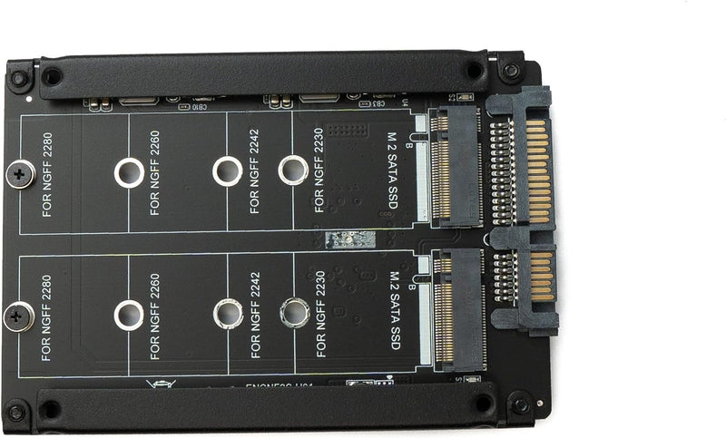 System-S NGFF B+M Key Adapter 2X M.2 SSD Karte zu 2,5 Zoll SATA Combo HDD
