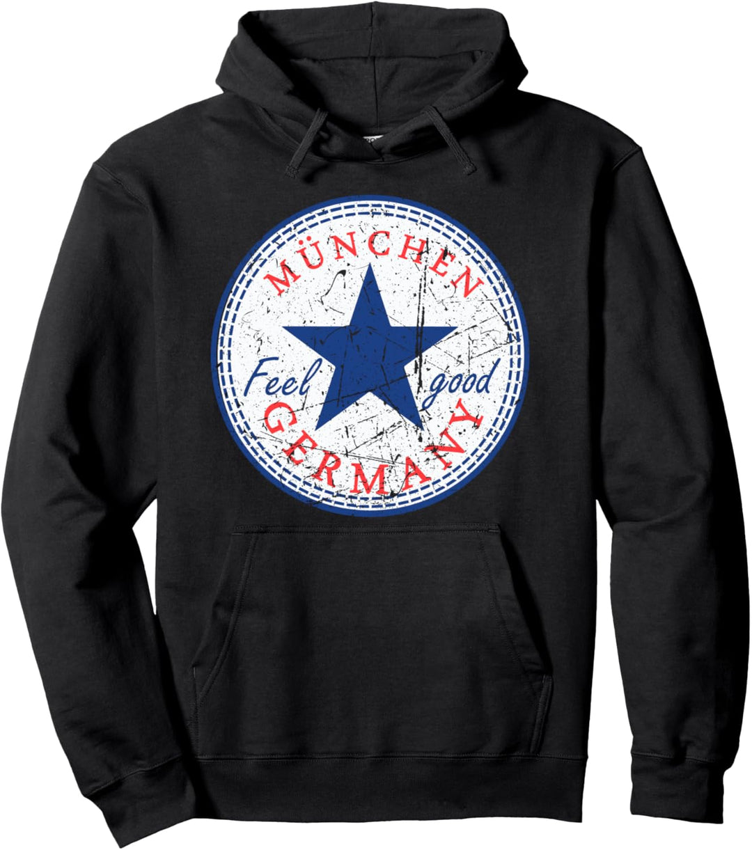 München Munich Festival Music Retro Funny Distressed Pullover Hoodie