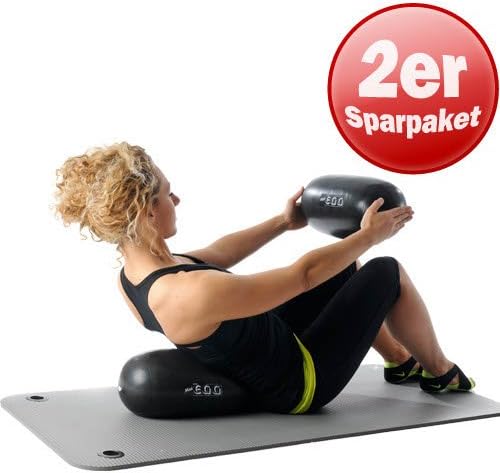 Original Pezzi® Mini Eggball® Gymnastik Ball Yoga Pilates Ball Übungsball MAXAFE (Anthrazit) Partner