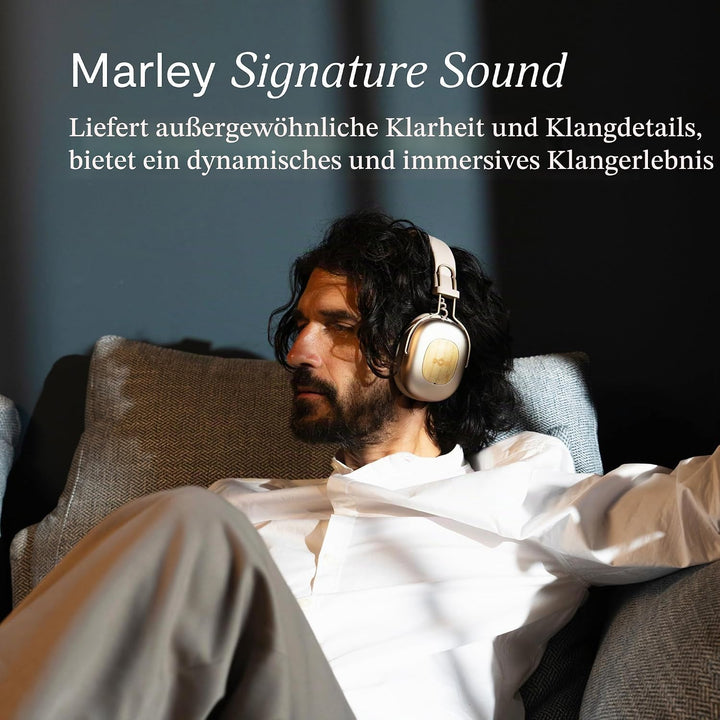 Marley House of Positive Vibration Rebel kabellose Bluetooth Kopfhörer - Over-Ear Wireless ANC mit a